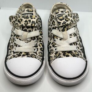 Converse | Cheetah Leopard Print | Velcro Low Top | Size 6